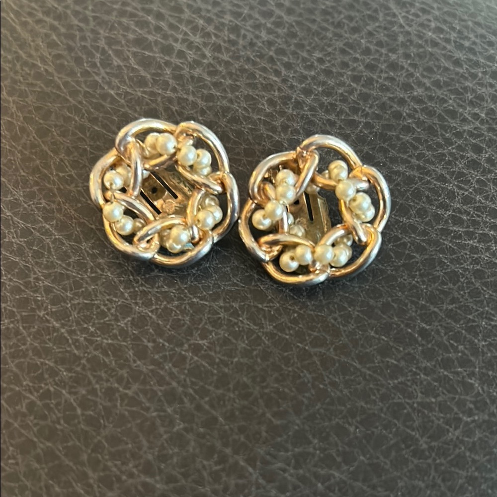 Elegant Barclay Clip On Gold and Silver Earrings